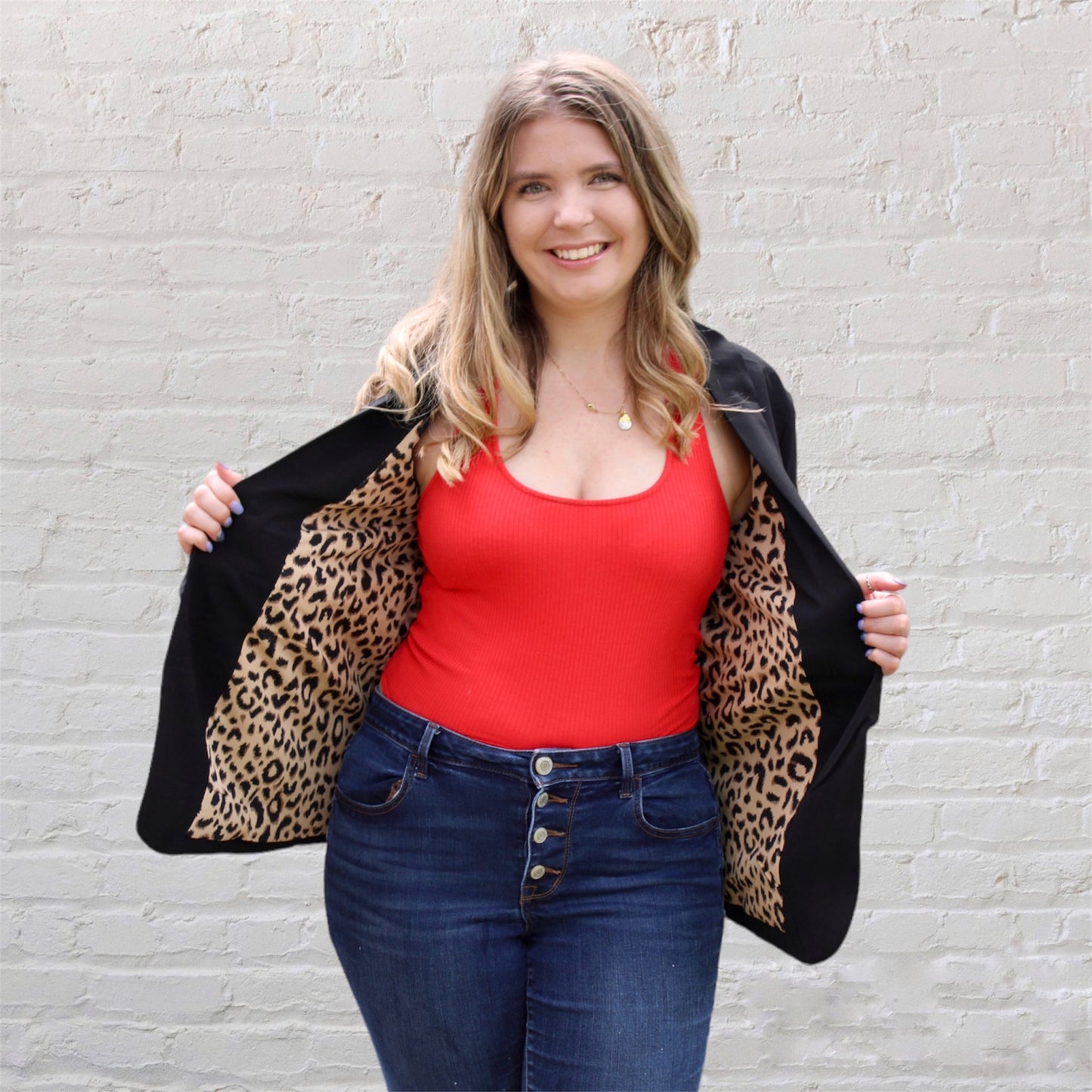 Leopard Blazer