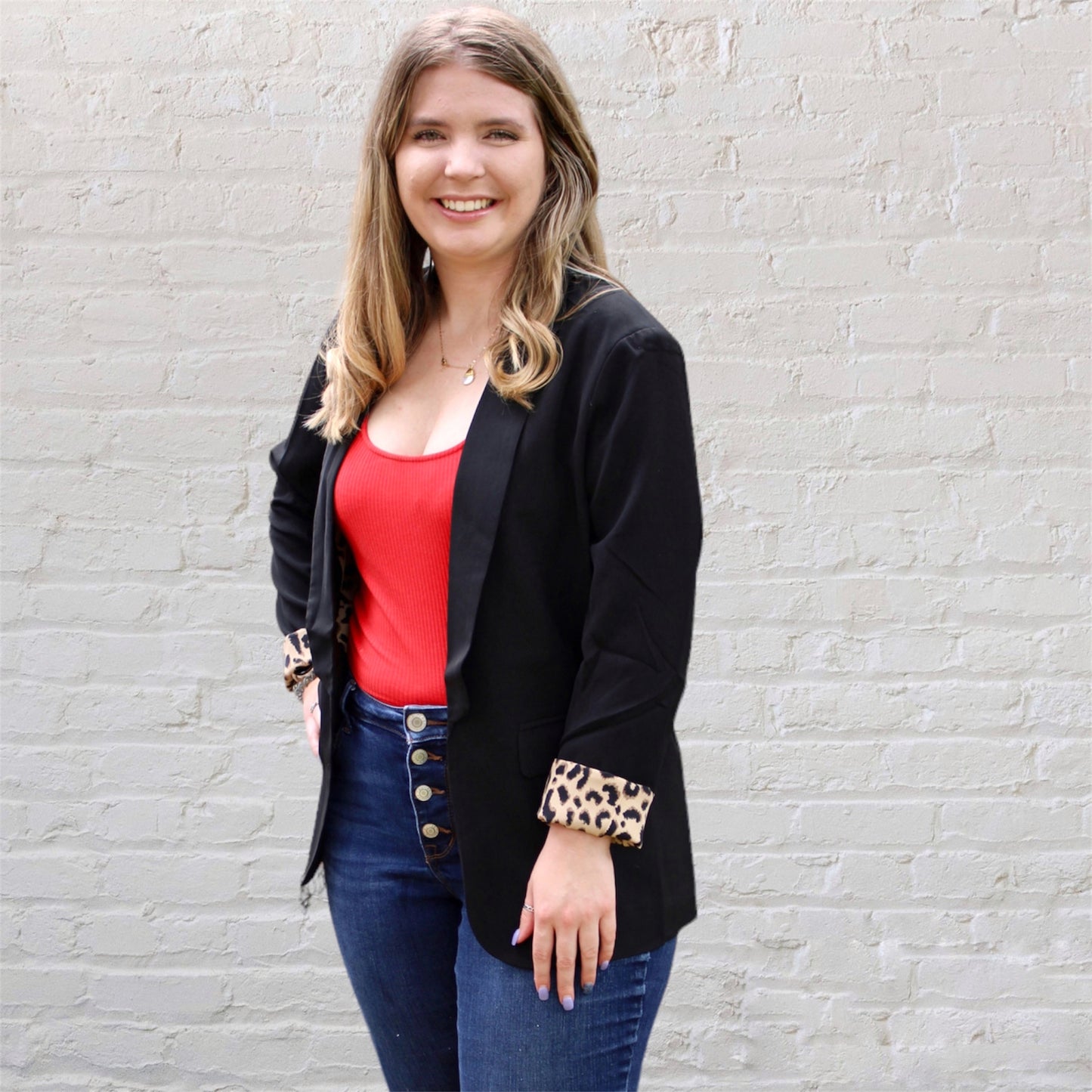 Leopard Blazer