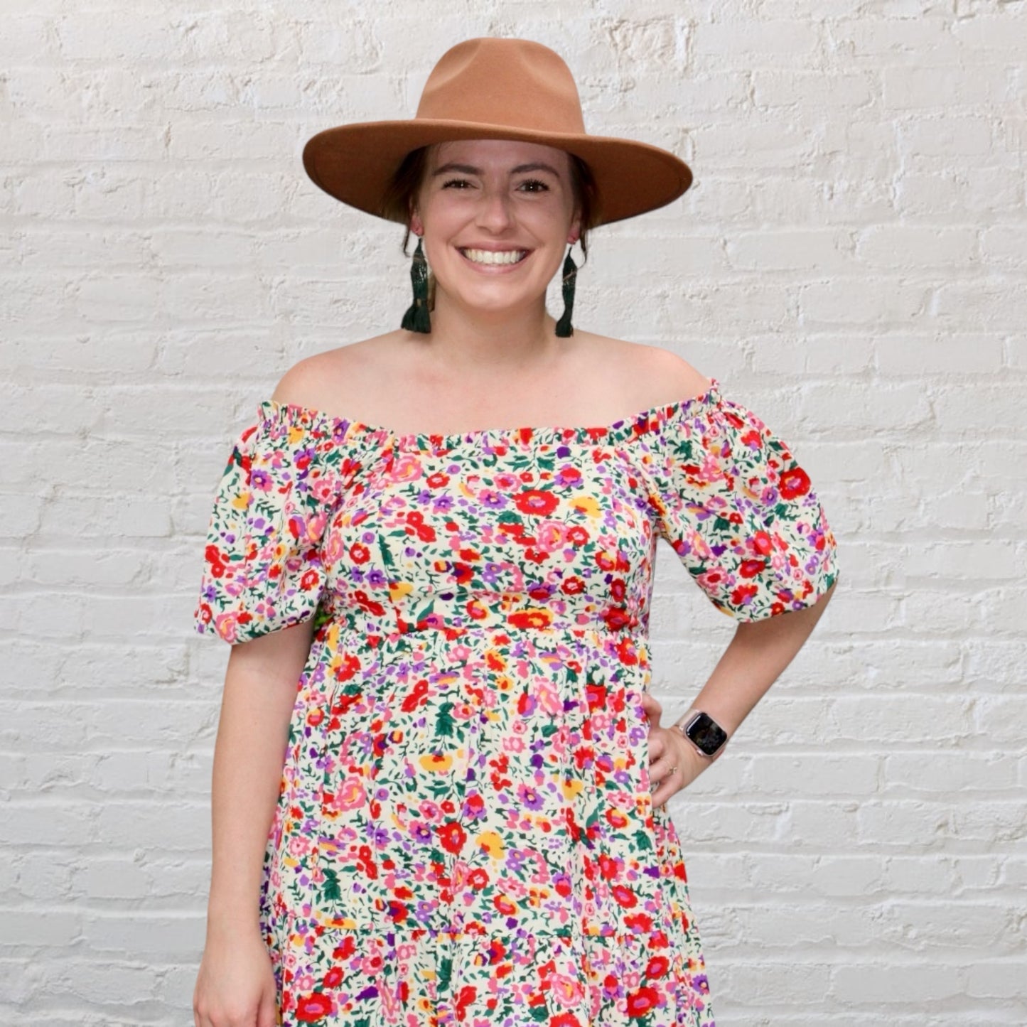 Cream Ruffle Dress