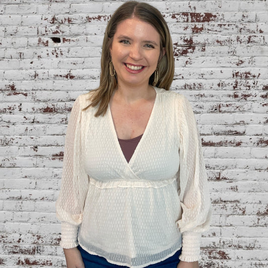 White Long Sleeve Blouse